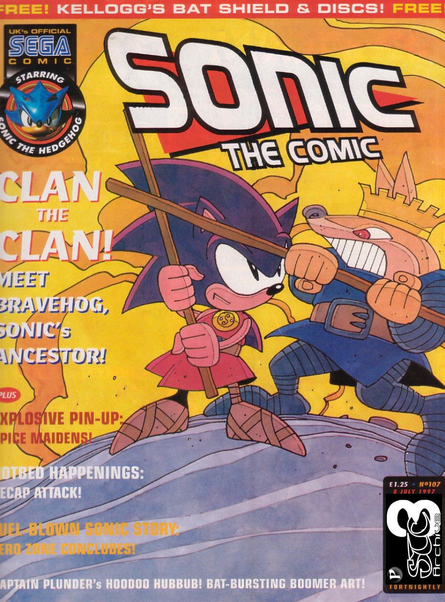 Sonic - The Comic Issue No. 107 Cover Page